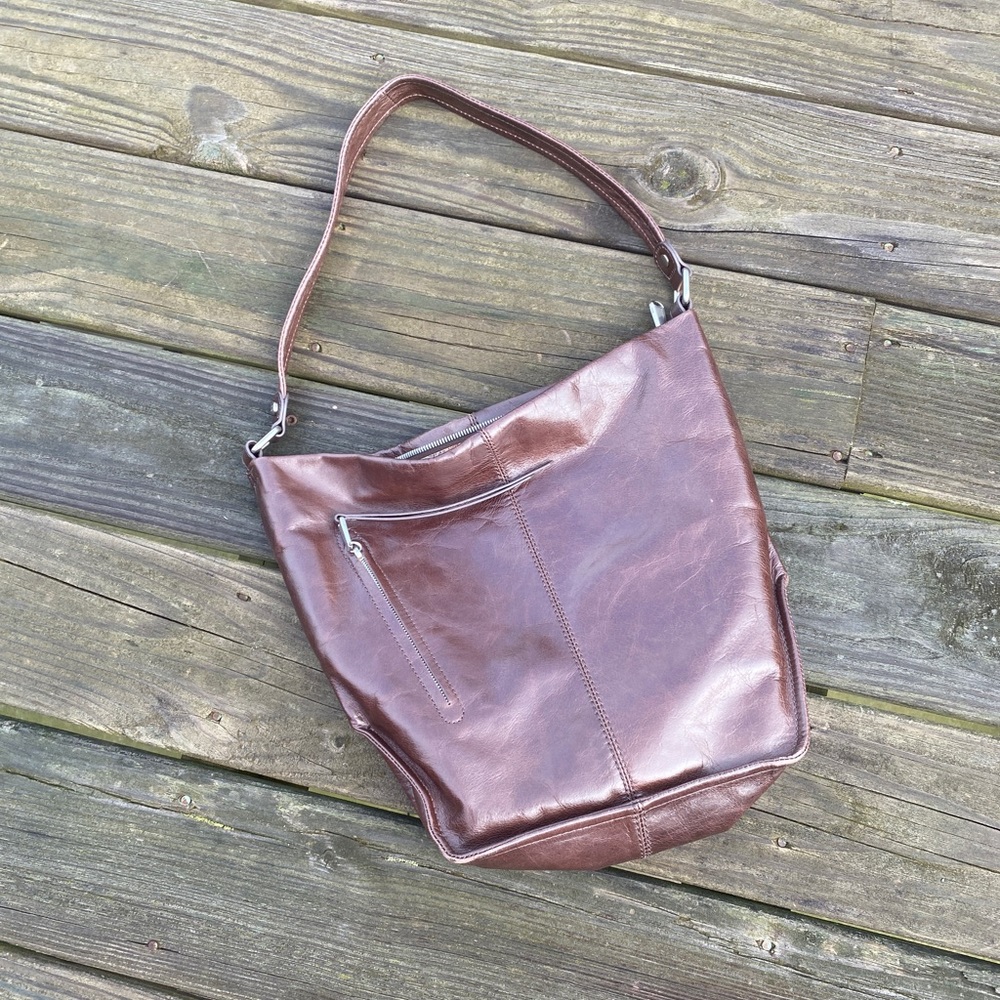 Hobo brand chocolate brown purse